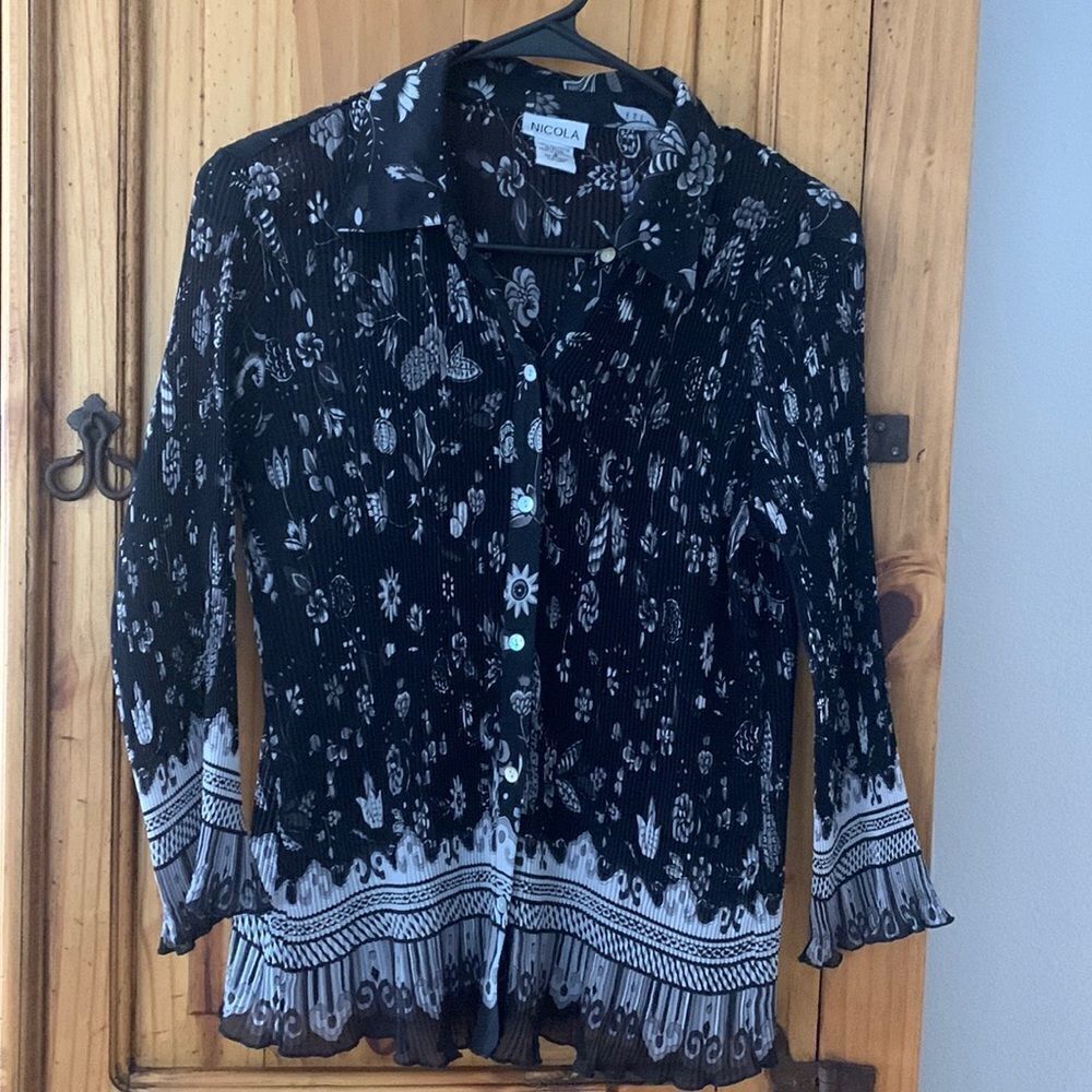 *****5 for $25 NICOLA Pleated Blouse